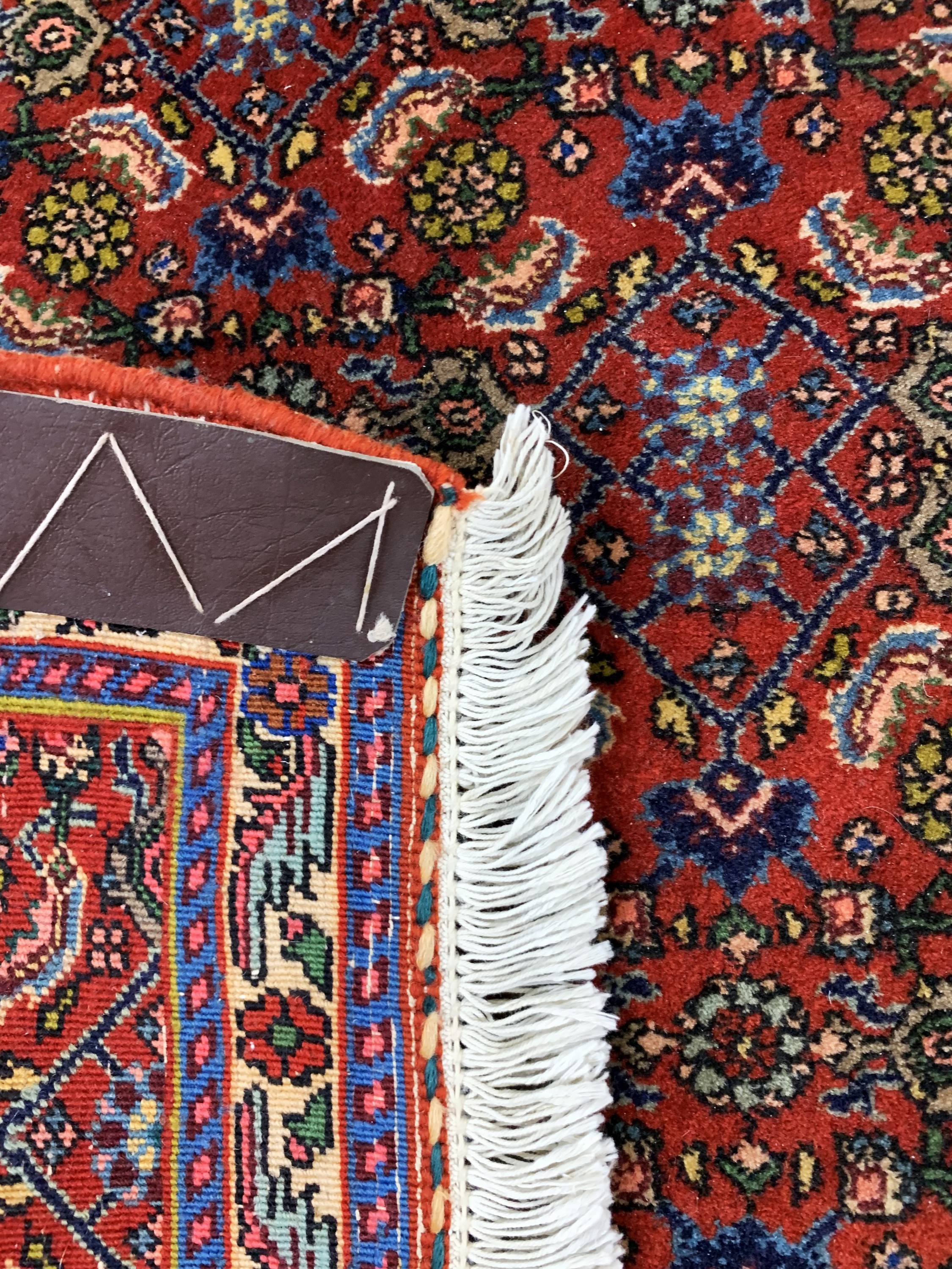 Detail d: 2 Lots Bidjar fein, Persien, Mitte 20.Jhd, Korkwolle auf Baumwolle, ca. 88 x 78 cm, EHZ: 2