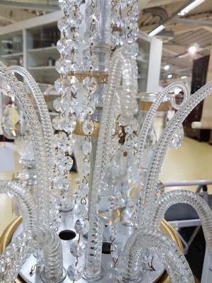 26972650i - 6-flammiger Prunkleuchter/Chandelier, Thistle, Kristallglas, graviert, geschliffen und ...