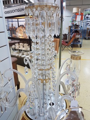 26972650k - 6-flammiger Prunkleuchter/Chandelier, Thistle, Kristallglas, graviert, geschliffen und ...