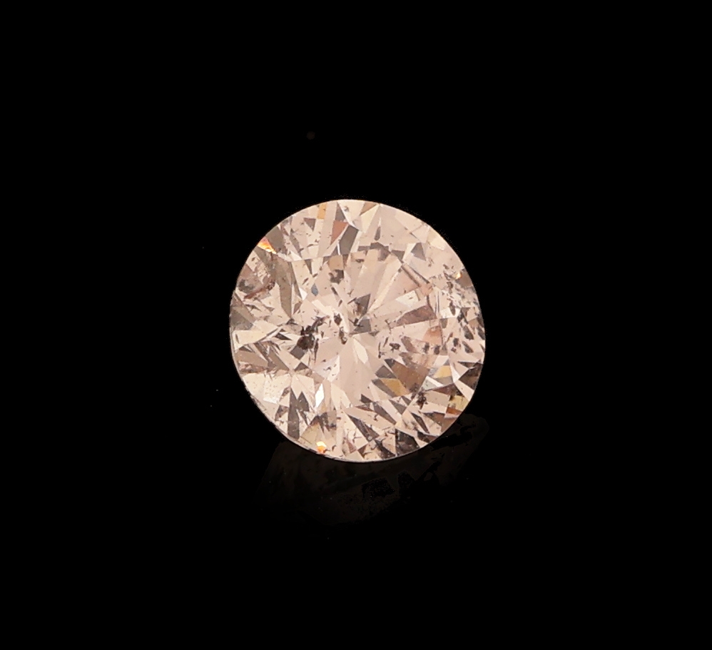 Detail a: Loser Brillant 0.44 ct very light Brown-Pink, IGI Colored Diamond Report 11/2018