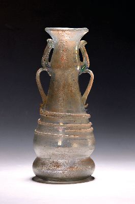 Image 26972739 - Hohe Vase, "A Scavo", Seguso Vetri, D'Arte, Murano, helles Glas, mit ...