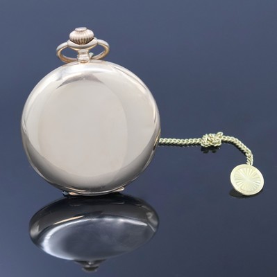 26972858c - BUREN Savonette Herrentaschenuhr in RG 585/000 an GG 333/000 Kette, Schweiz um 1920, ...