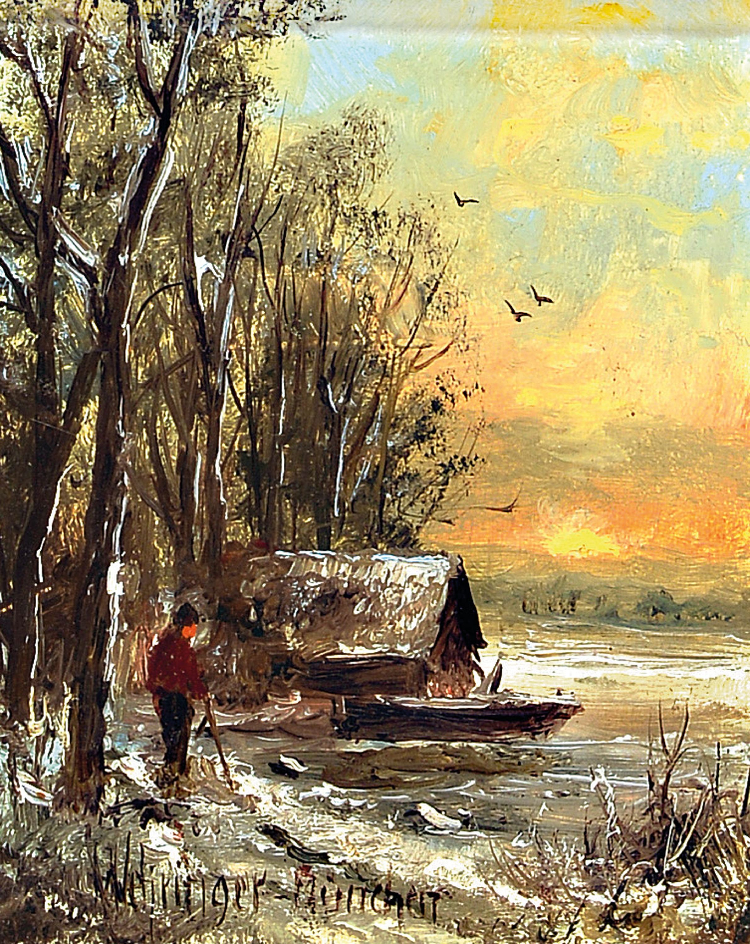 Image 26972938 - Herbert Wehringer, 1926 Kempten-2017, 2 kleinformatige Landschaften, 1x ...