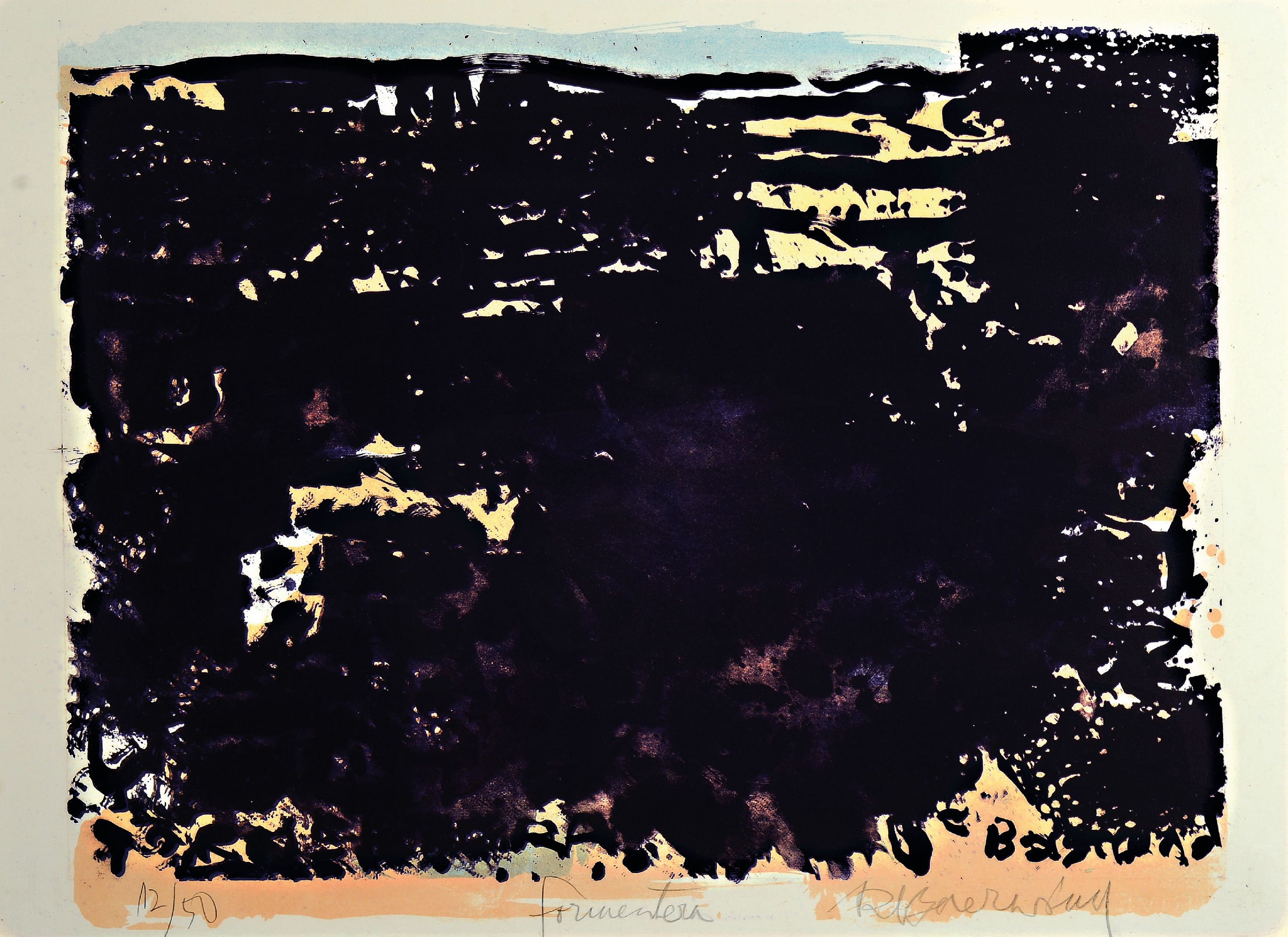 Image 26972943 - Rudi Baerwind, 1910-1982 Mannheim, 2 Farblithographien, ´Formentera´ Ed. 12/50, unter ...