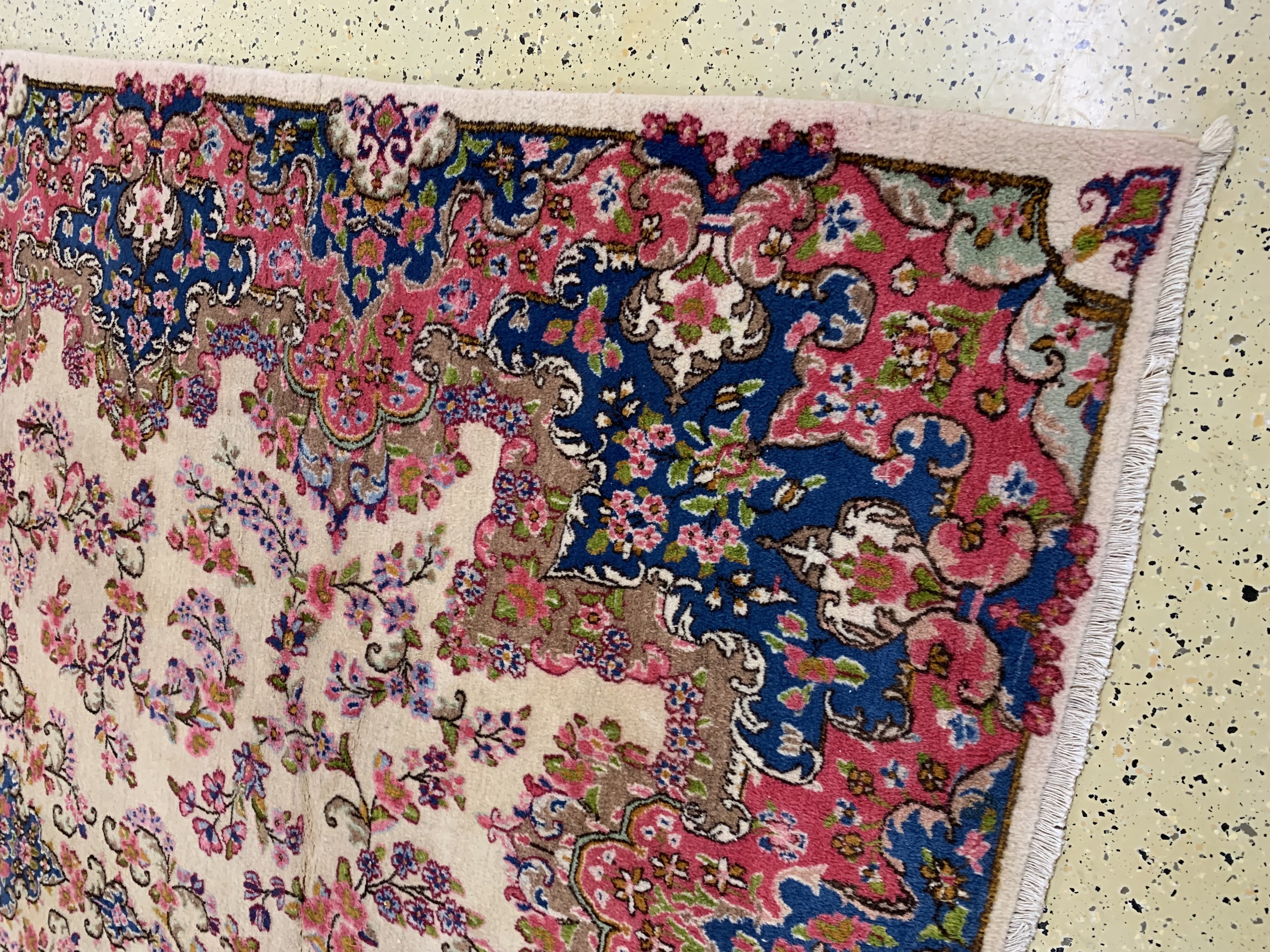 Detail a: Kerman alt, Persien, Mitte 20.Jhd, Wolle auf Baumwolle, ca. 346 x 263 cm, EHZ: 2