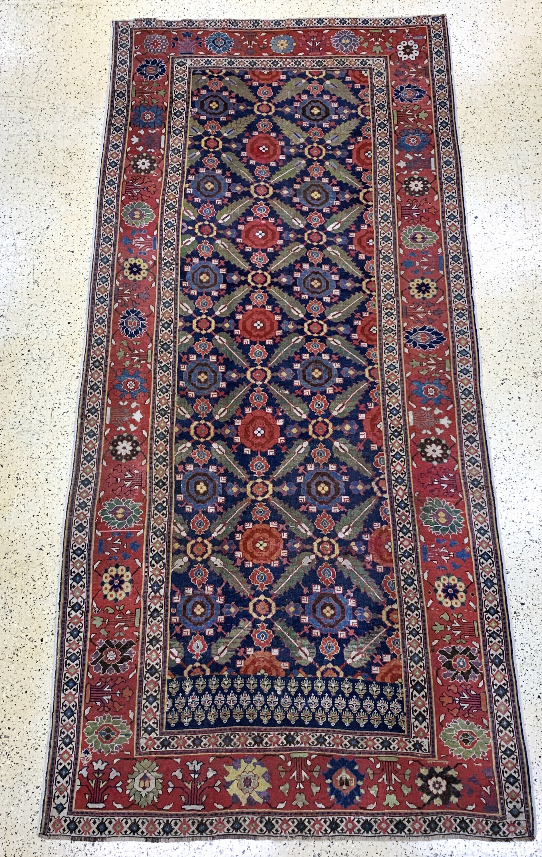 Image 26972956 - Antiker´Saujbulagh´Kelley, Persien, 19.Jhd,Wolle auf Wolle, ca. 426 x 193 cm, EHZ: 2-3, ...