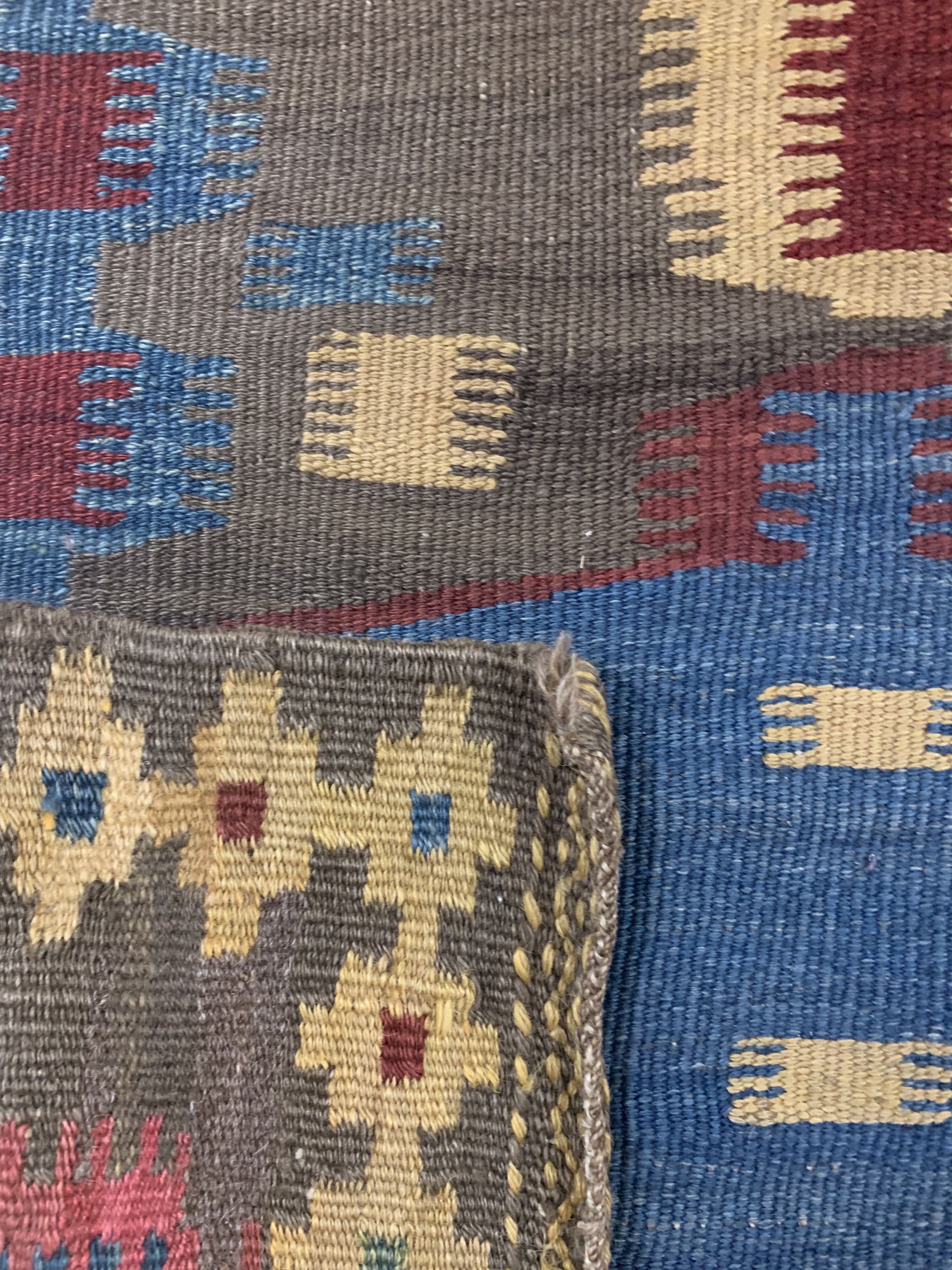 Detail g: Nordwestpersischer Nomadenkelim, Persien, um 1900, Wolle auf Wolle, ca. 430 x 130 cm, EHZ: 1-2