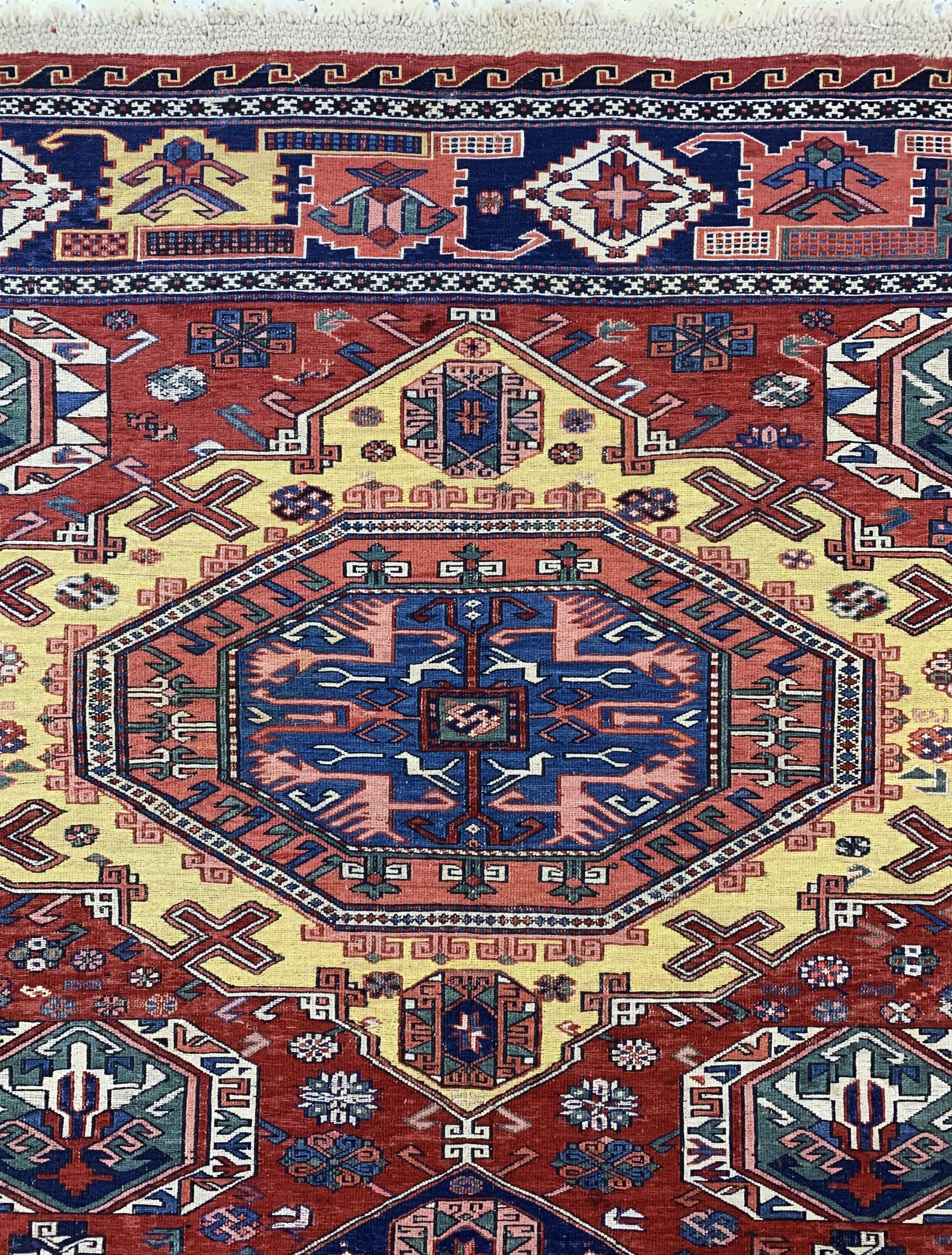 Detail h: Sumakh antik, Kaukasus, um 1900, Wolle auf Wolle, ca. 291 x 224 cm, EHZ: 2