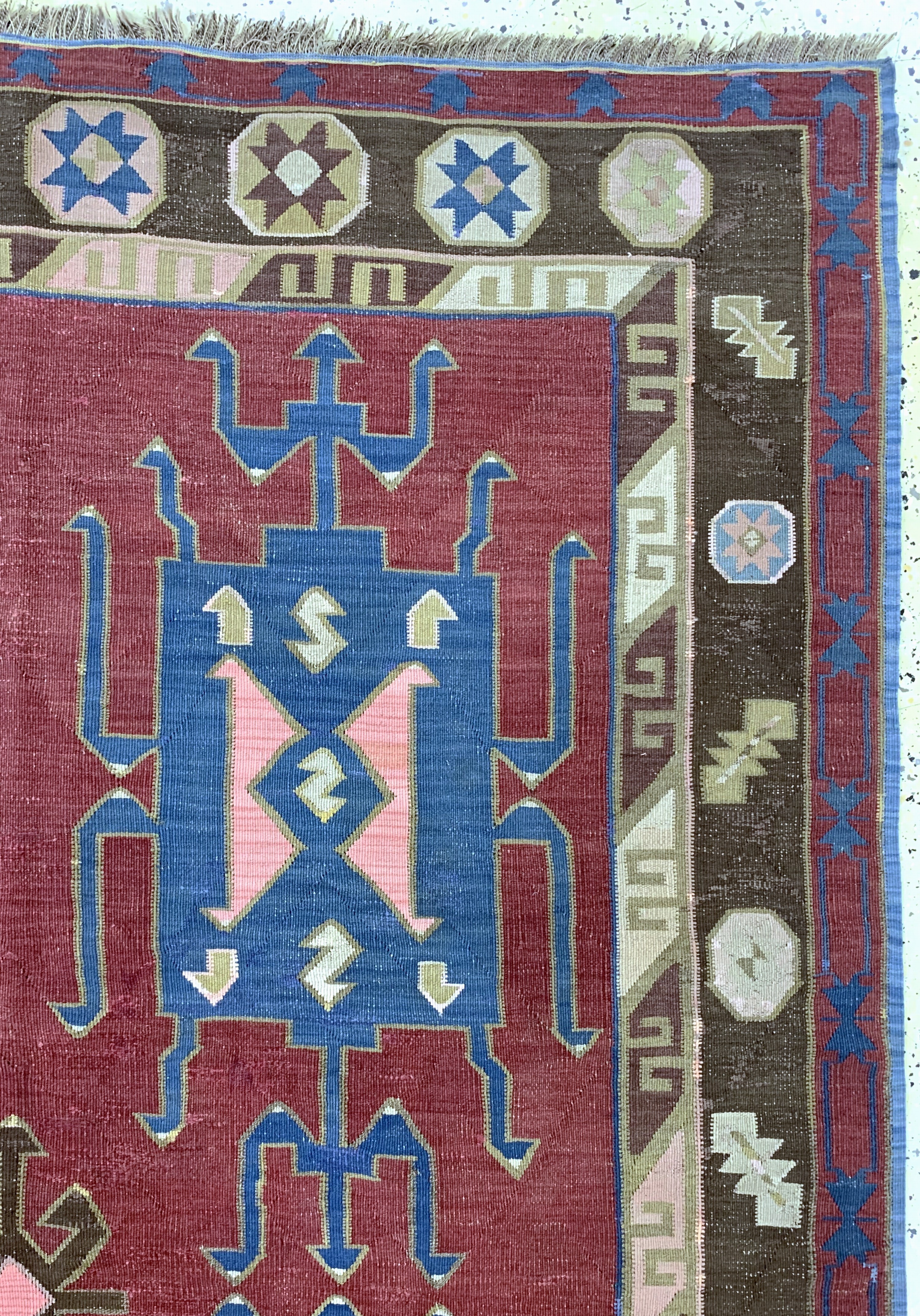 Detail f: Avar Kelim antik, Kaukasus, 19.Jhd, Wolle auf Wolle, ca. 320 x 160 cm, EHZ: 2, (kleine Restaurierungen)