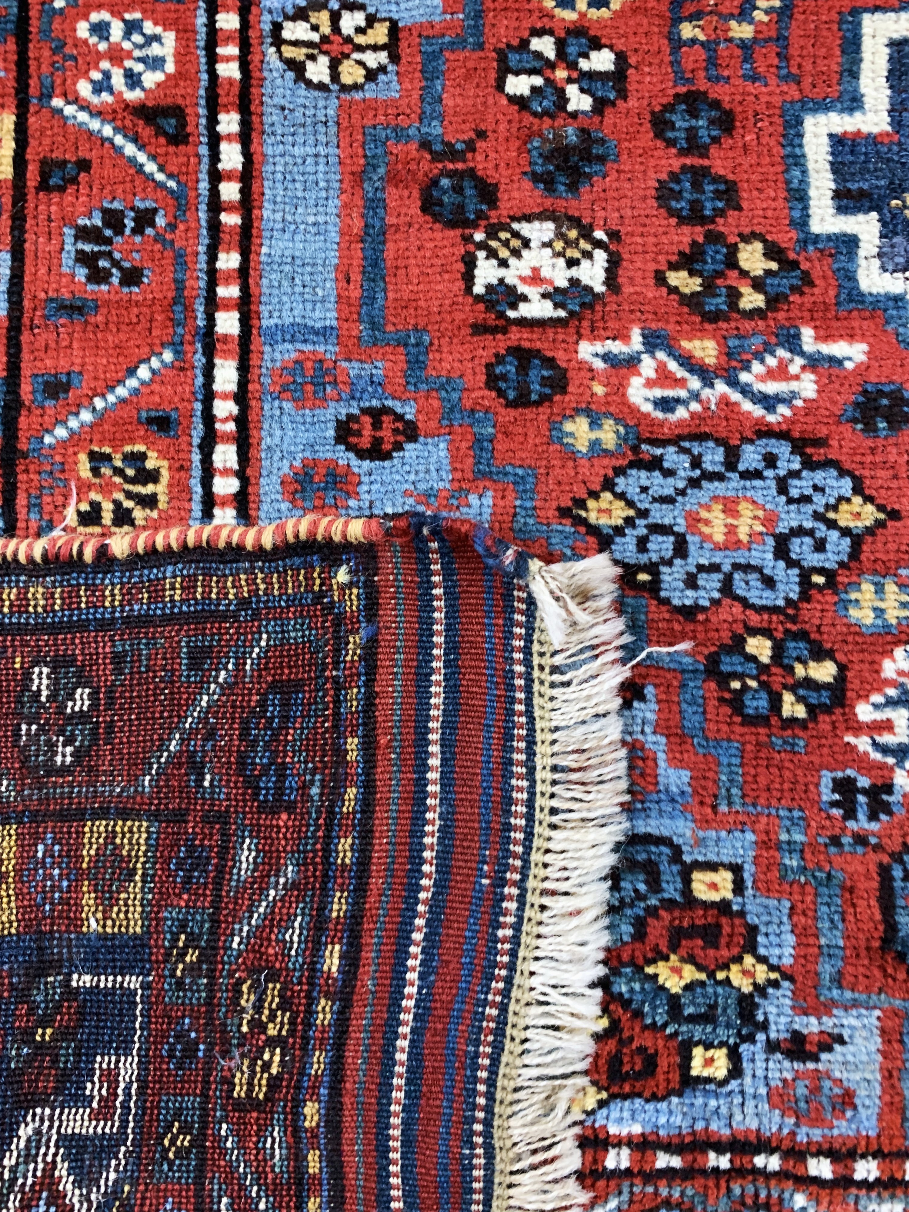 Detail h: Khamseh antik, Persien, um 1900, Wolle auf Wolle, ca. 268 x 163 cm, EHZ: 2-3
