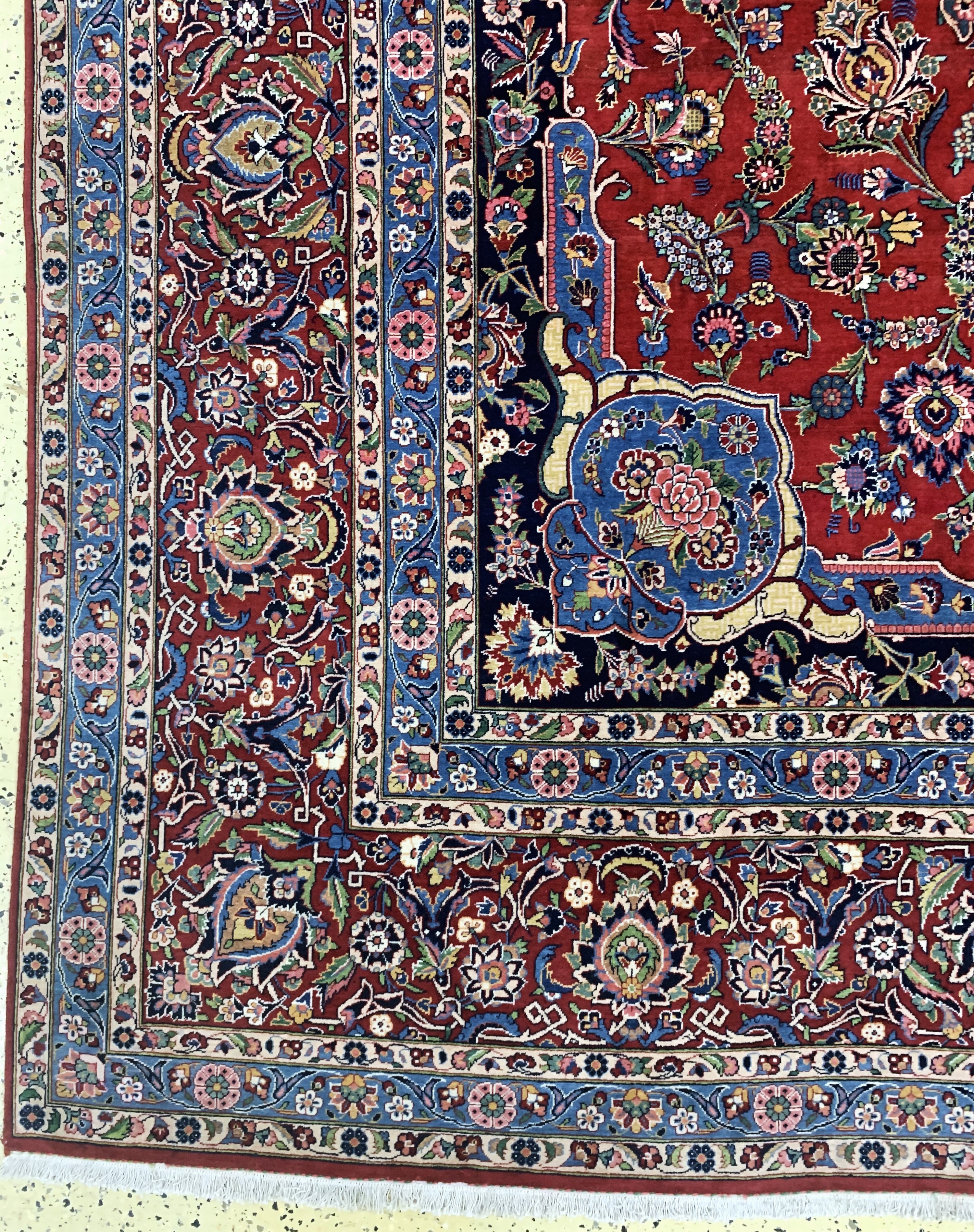 Detail c: Keschan Kork fein, Persien, um 1920-1930, Korkwolle auf Baumwolle, ca. 450 x 320 cm, EHZ:(nahezu neuwertig)