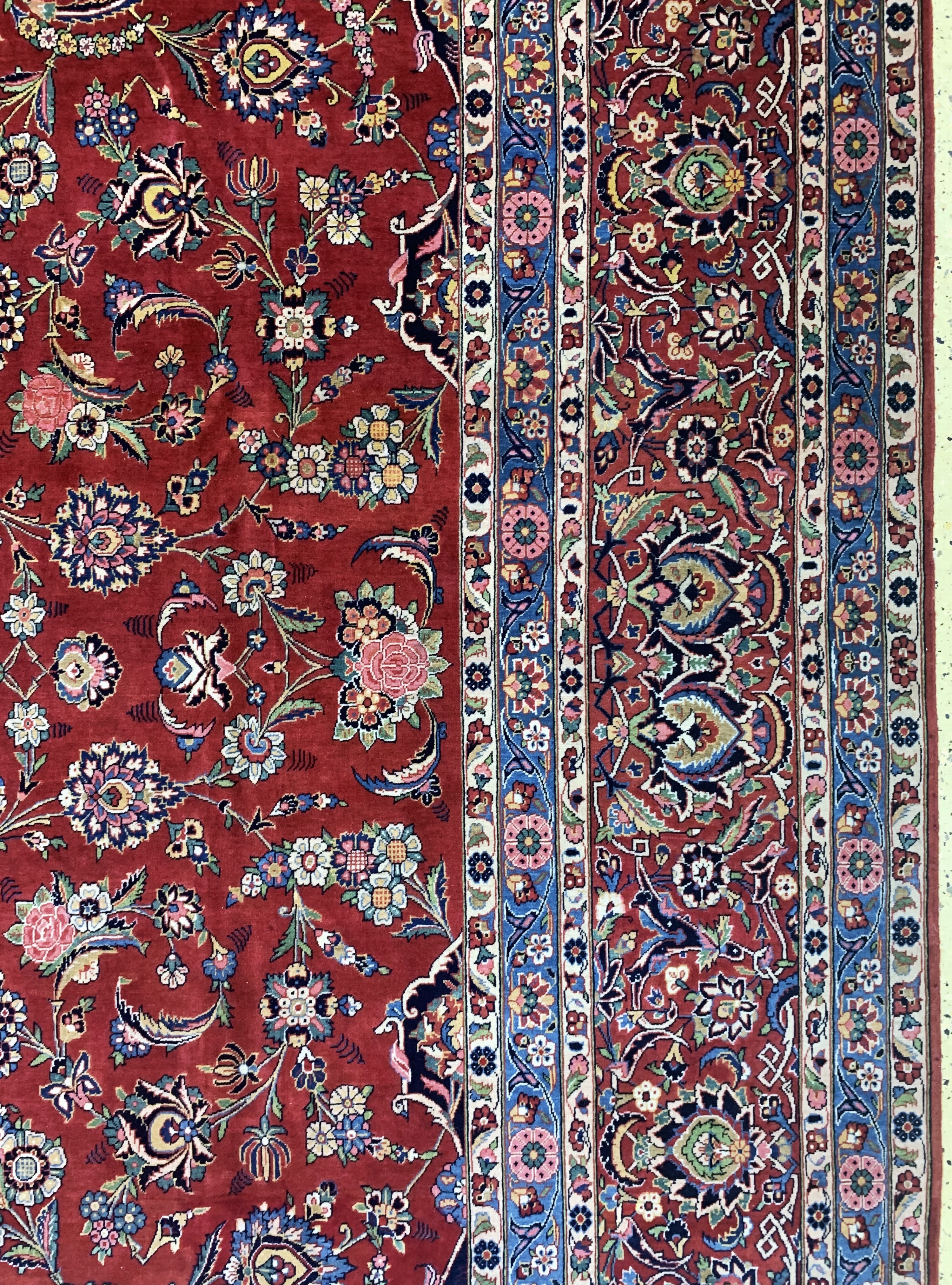 Detail f: Keschan Kork fein, Persien, um 1920-1930, Korkwolle auf Baumwolle, ca. 450 x 320 cm, EHZ:(nahezu neuwertig)