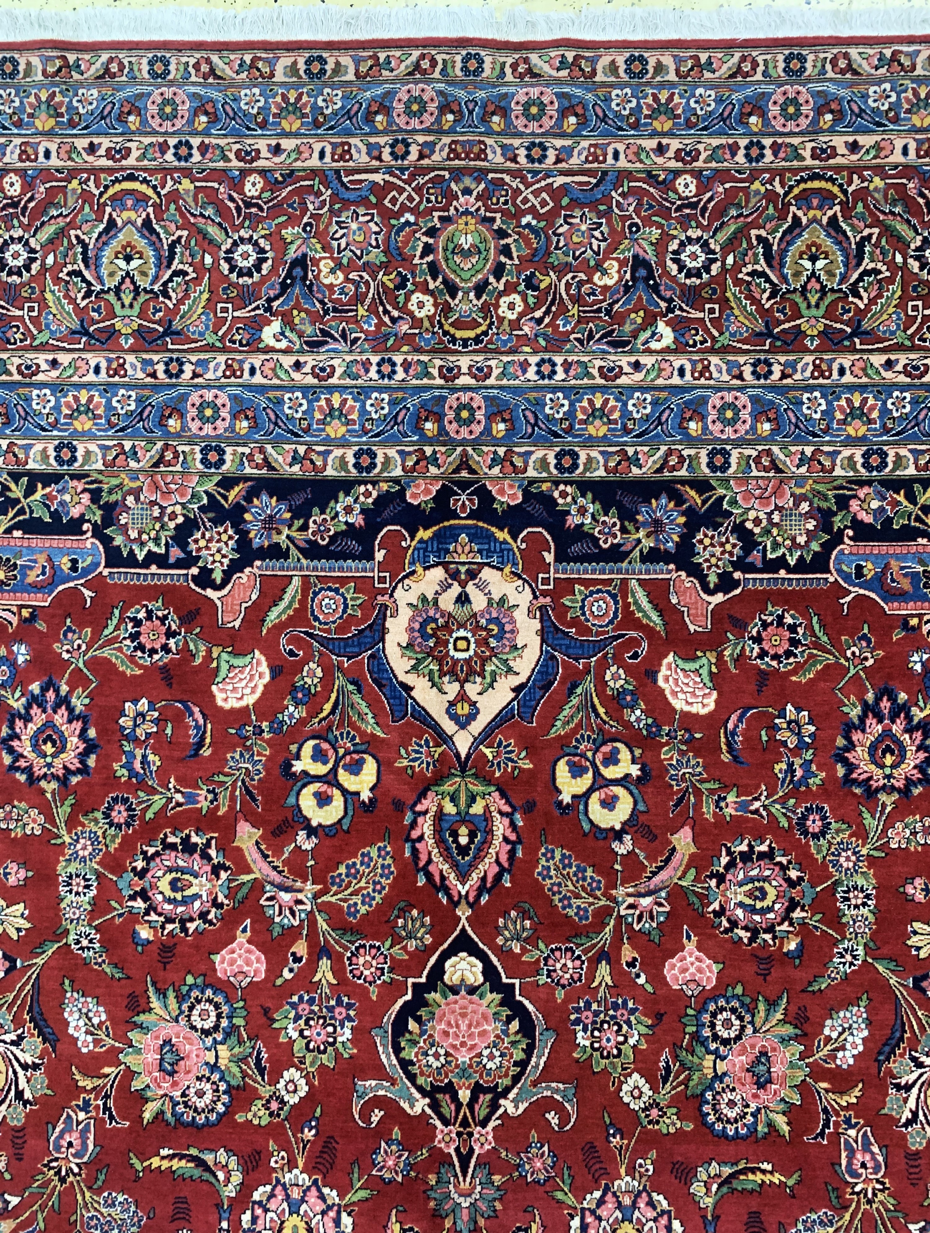 Detail h: Keschan Kork fein, Persien, um 1920-1930, Korkwolle auf Baumwolle, ca. 450 x 320 cm, EHZ:(nahezu neuwertig)