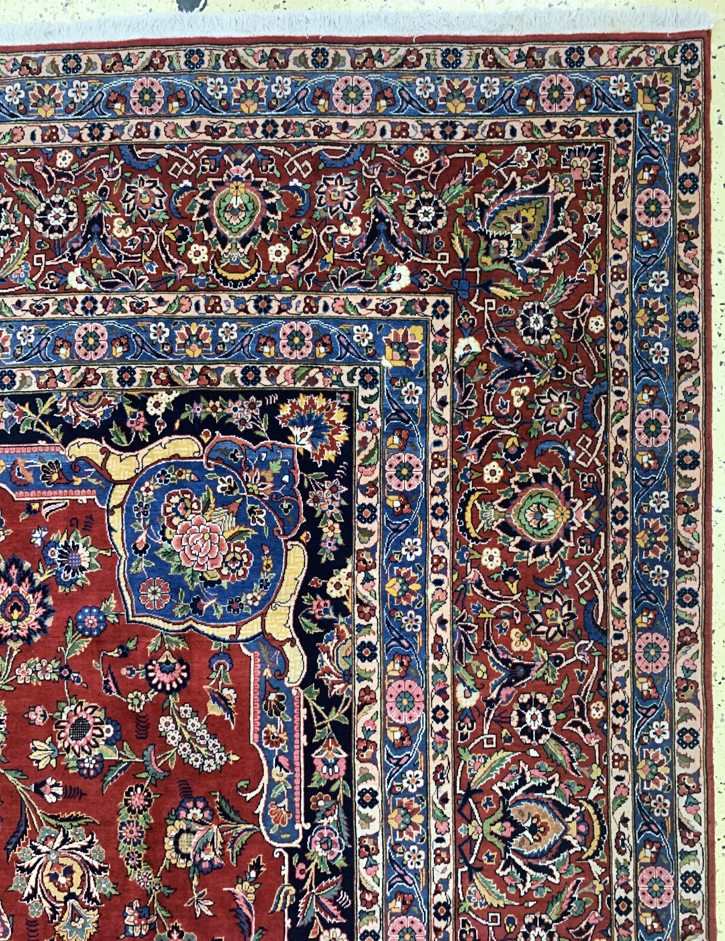 Detail i: Keschan Kork fein, Persien, um 1920-1930, Korkwolle auf Baumwolle, ca. 450 x 320 cm, EHZ:(nahezu neuwertig)