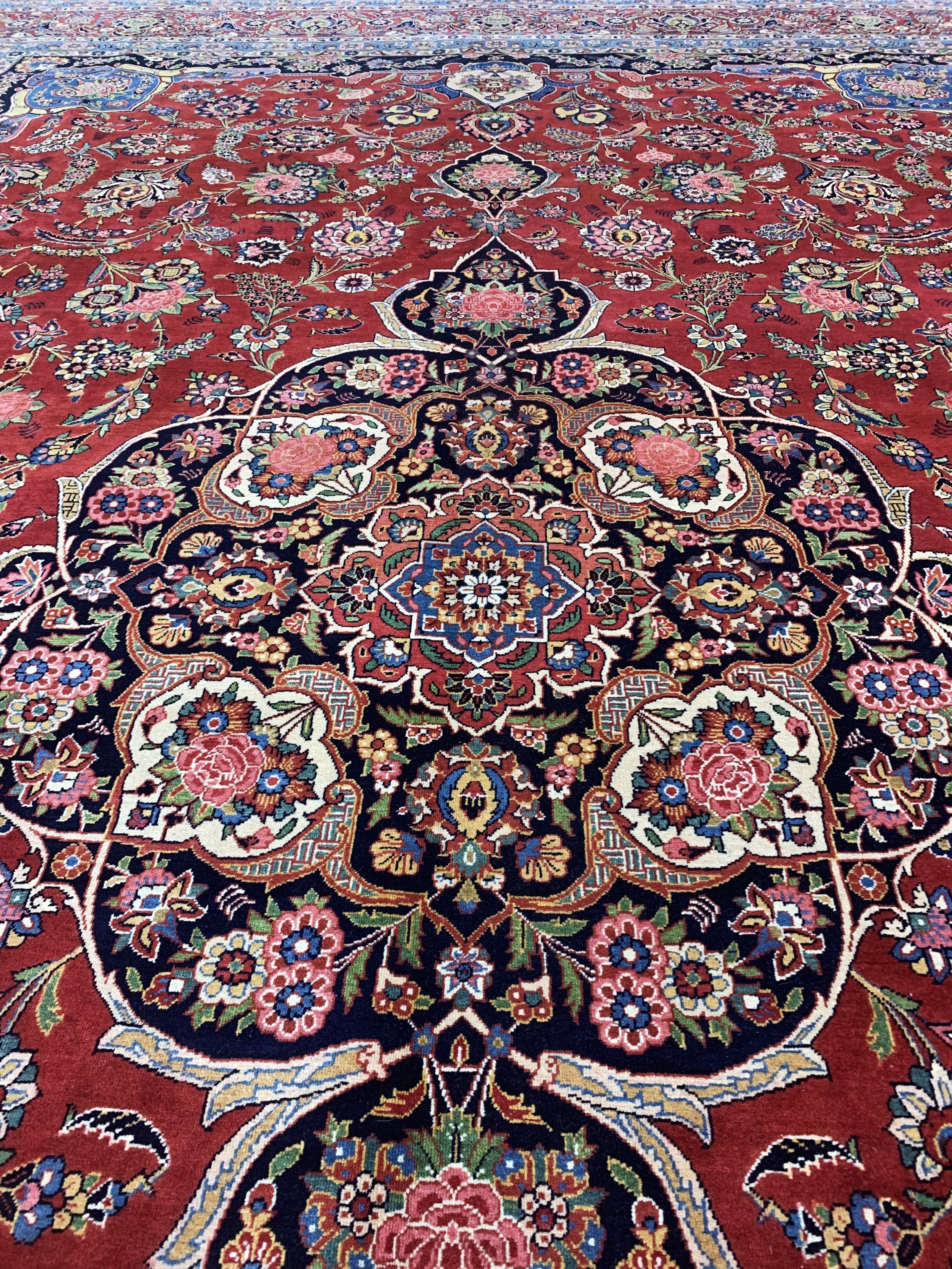 Detail j: Keschan Kork fein, Persien, um 1920-1930, Korkwolle auf Baumwolle, ca. 450 x 320 cm, EHZ:(nahezu neuwertig)