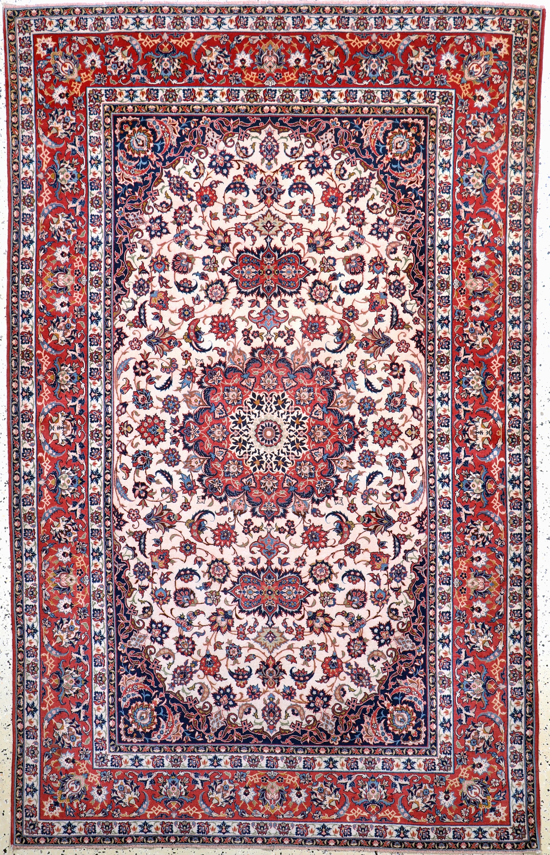 Image 26972969 - Esfahan fein antik, Persien, um 1900, Korkwolle auf Baumwolle, ca. 242 x 154 cm, EHZ: ...