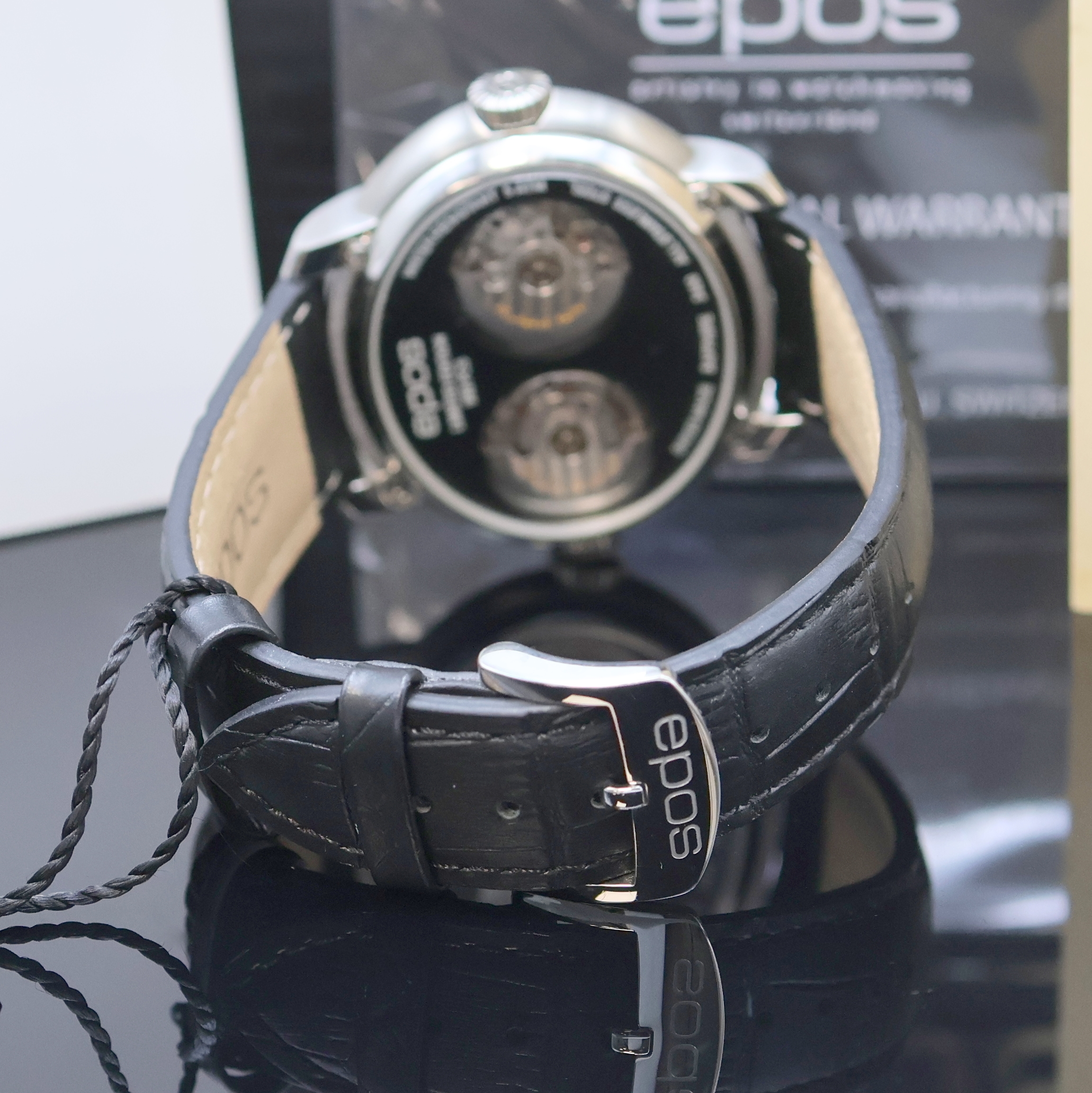 Detail c: EPOS Oeuvre d'Art auf 999 Stück limitierte Herrenarmbanduhr mit GMT und 2 Werken Referenz 3400, Schweiz lt. beil. Pap. verk. 03/2021, ...