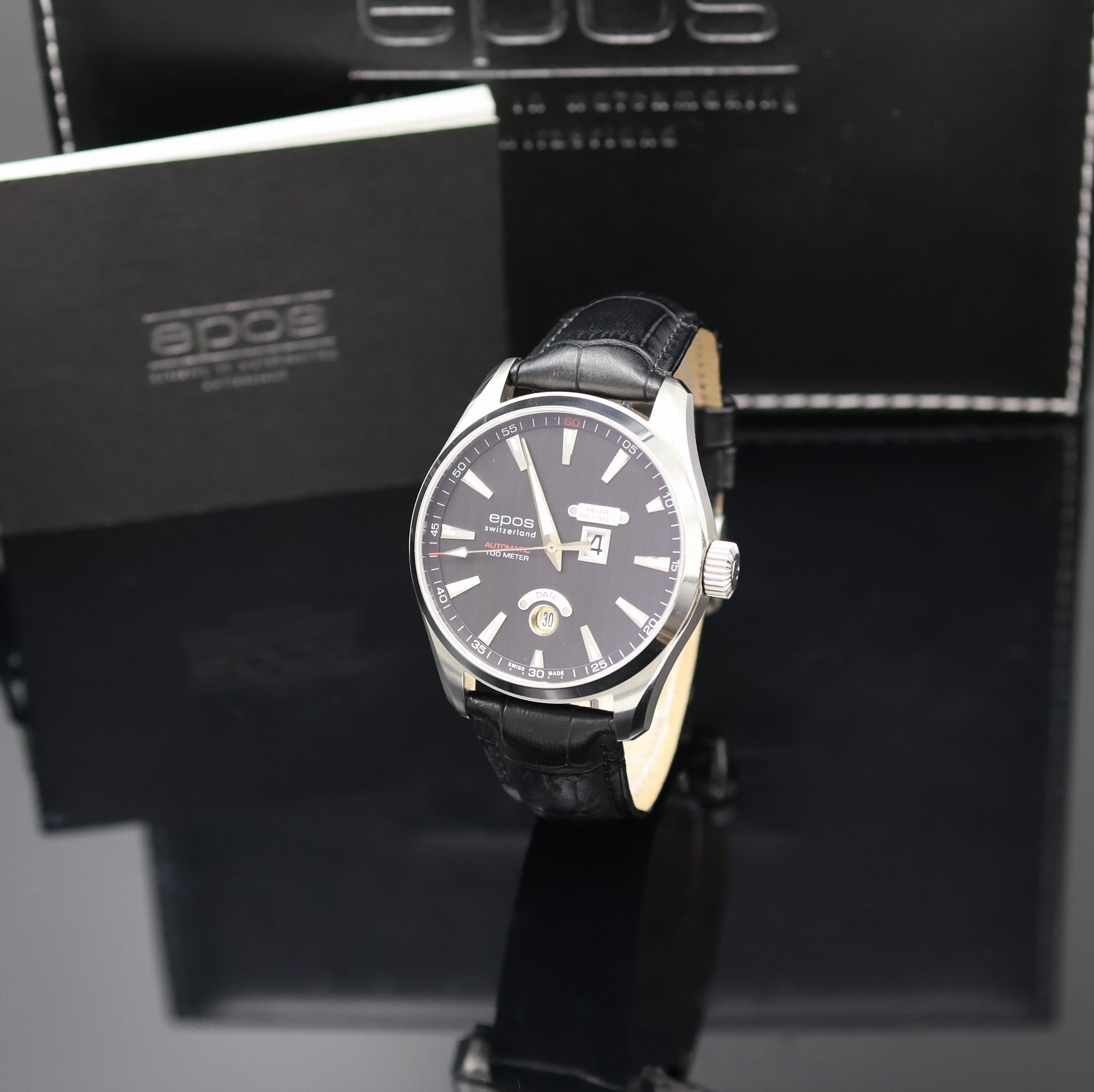 EPOS Artistry Heure Sautante Herrenarmbanduhr Referenz 3405, Schweiz lt. beil. Pap. verk. 10/2015, Automatik, Edelstahlgeh., beids. Saphirvergl., ...