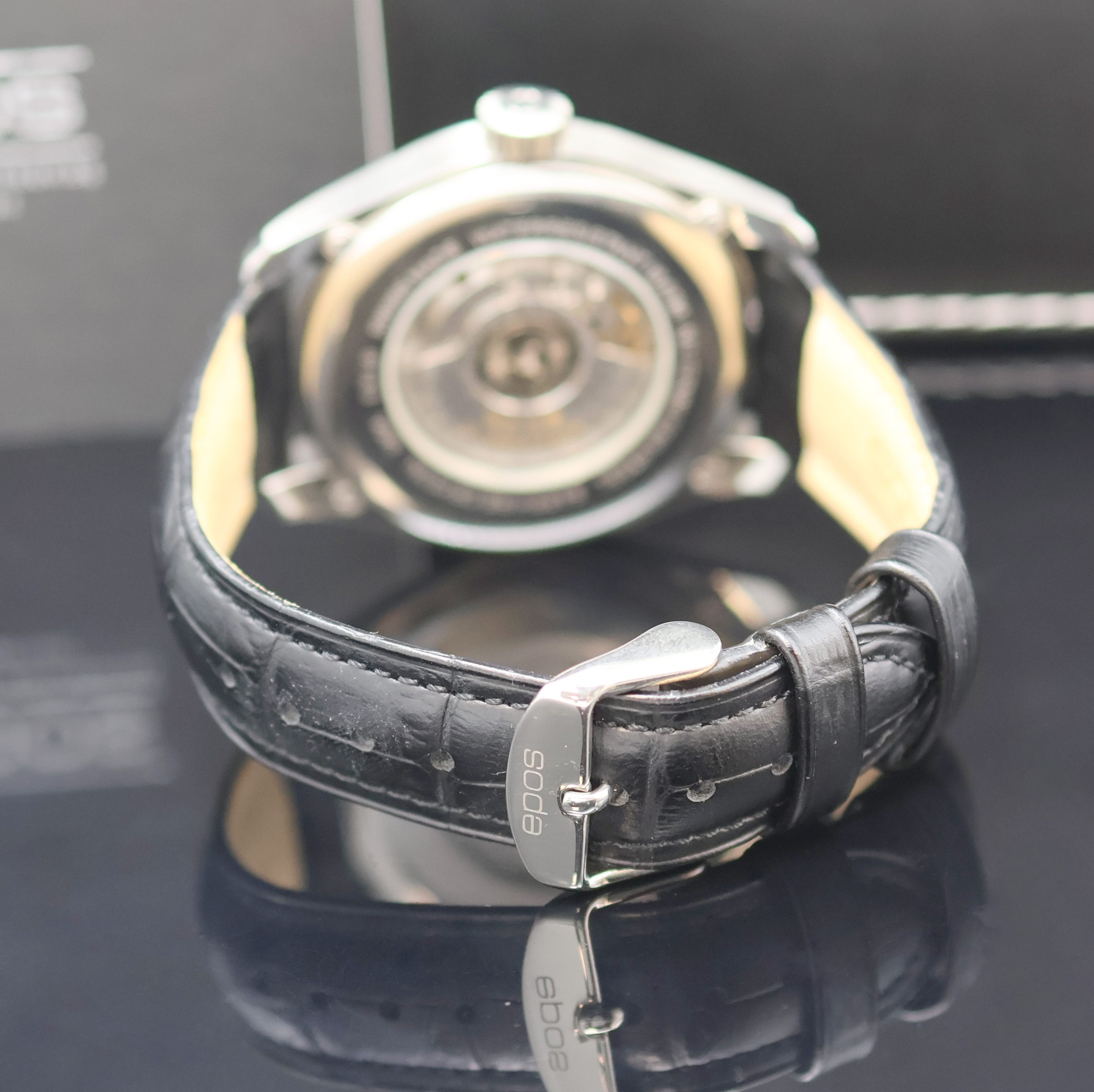 Detail c: EPOS Artistry Heure Sautante Herrenarmbanduhr Referenz 3405, Schweiz lt. beil. Pap. verk. 10/2015, Automatik, Edelstahlgeh., beids. Saphirvergl., ...
