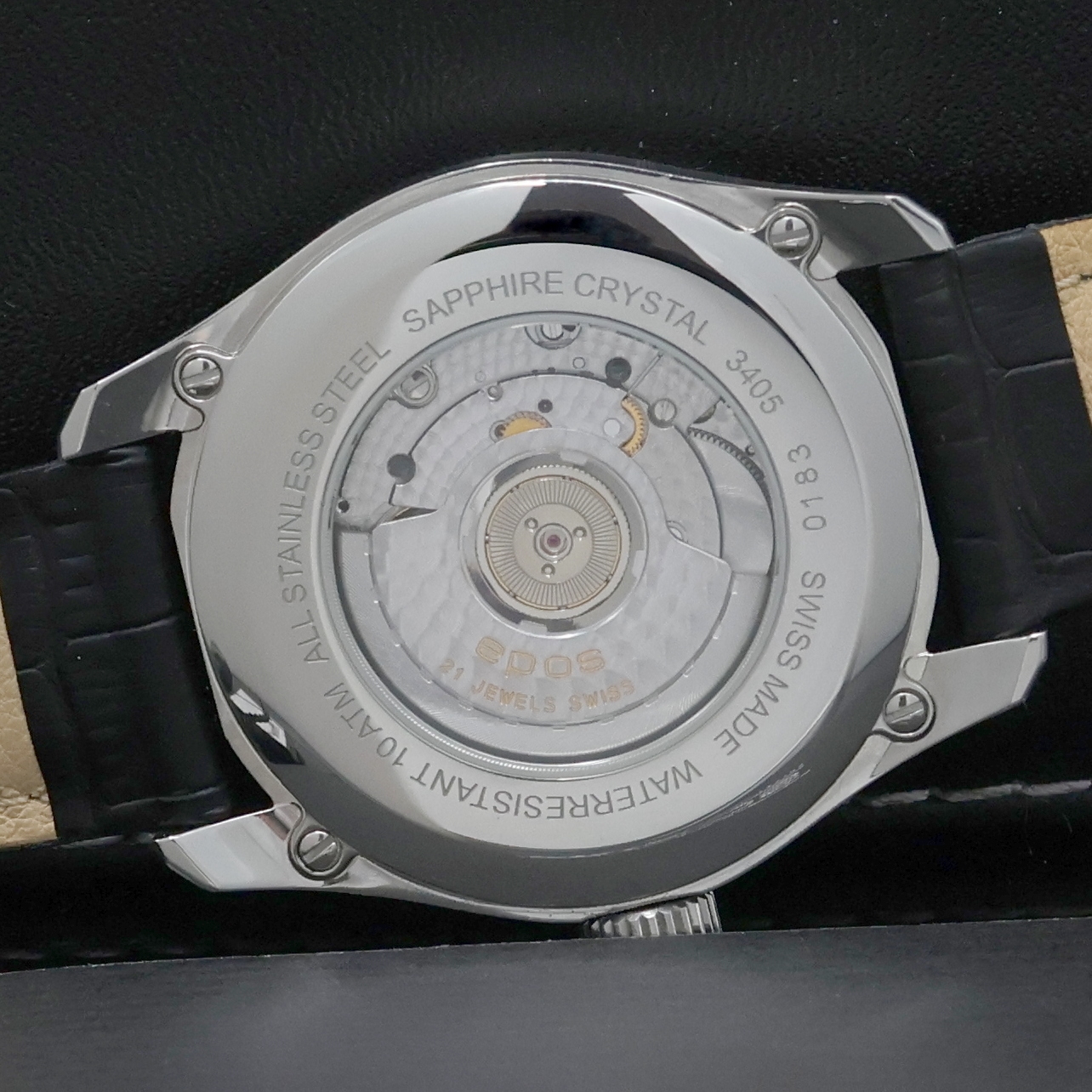 Detail g: EPOS Artistry Heure Sautante Herrenarmbanduhr Referenz 3405, Schweiz lt. beil. Pap. verk. 10/2015, Automatik, Edelstahlgeh., beids. Saphirvergl., ...