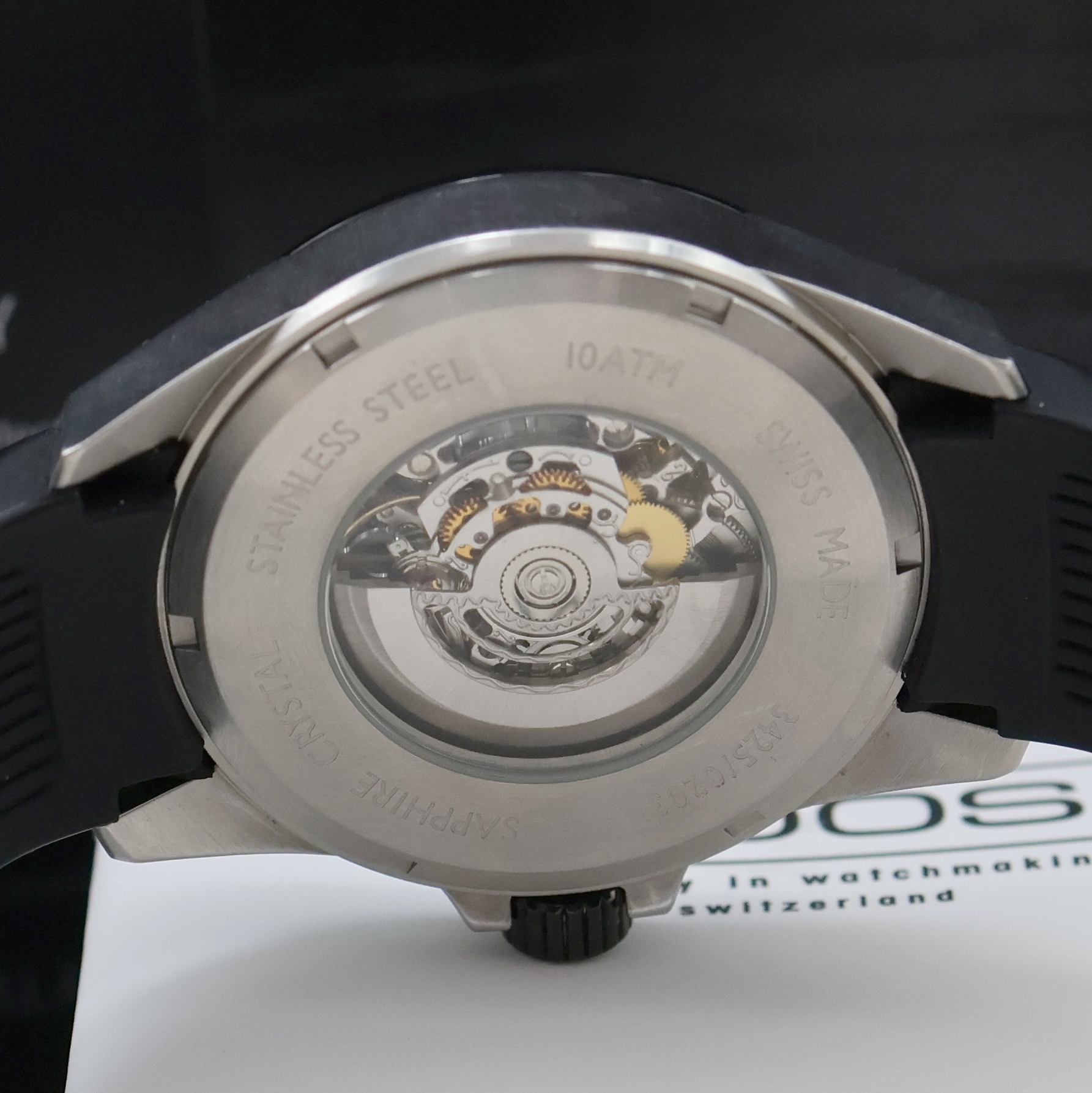 Detail g: EPOS Sportive Herrenarmbanduhr Referenz 3425, Schweiz lt. beil. Pap. verk. 06/2019, Automatik, Edelstahlgeh. an orig. Kautschukband m. Dornschl., ...