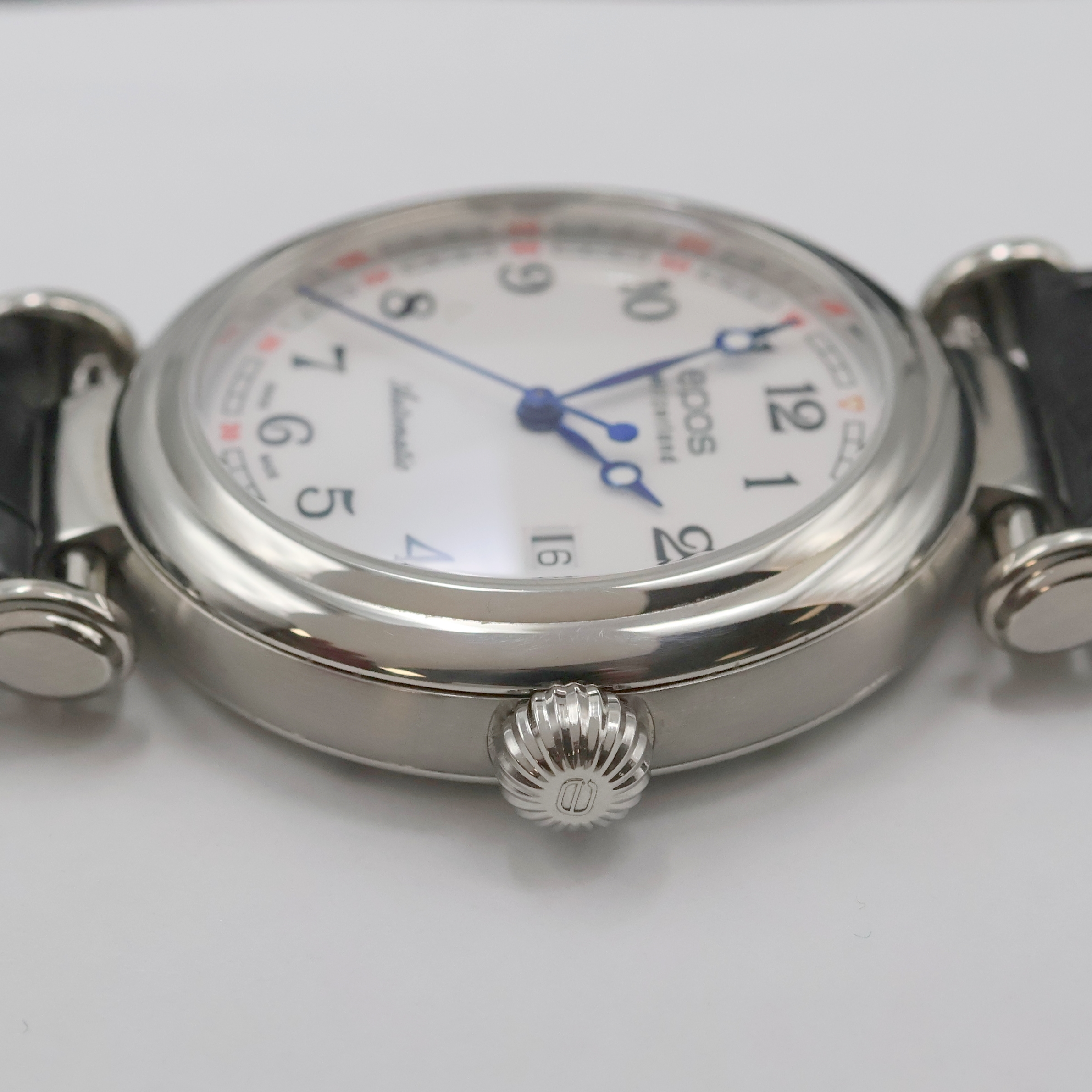 Detail d: EPOS Originale Herrenarmbanduhr Referenz 3430, Schweiz lt. beil. Pap. verk. 09/2017, Automatik, Edelstahlgeh., beids. vergl., Saphirglas, Boden ...