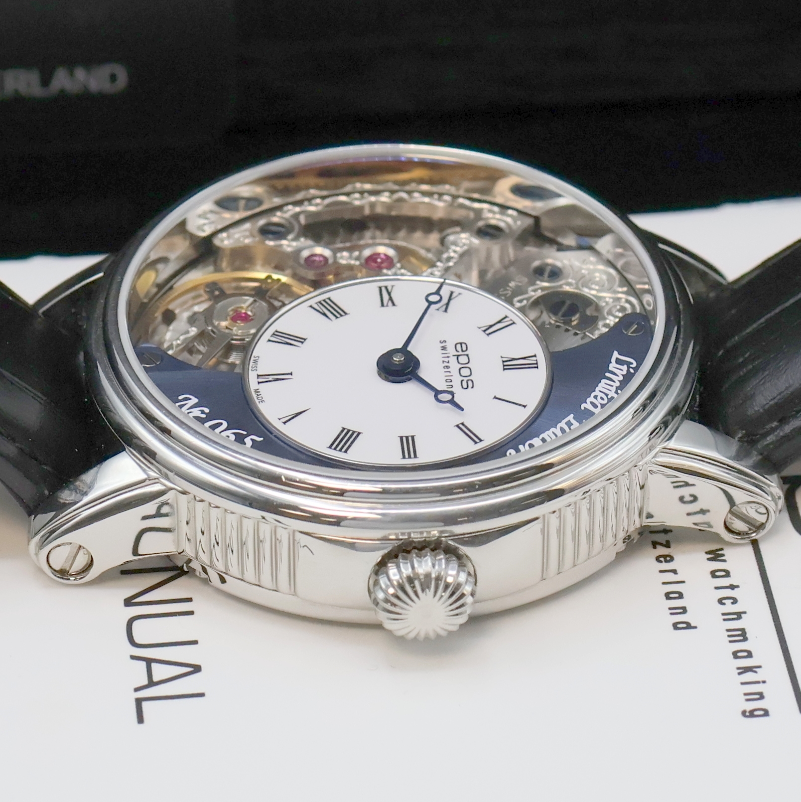Detail d: EPOS OEUVRE D'ART Verso 2 LE Herrenarmbanduhr limitiert auf 888 Stück Referenz 3435, Schweiz lt. beil. Pap. verk. 02/2019, Handaufzug, ...