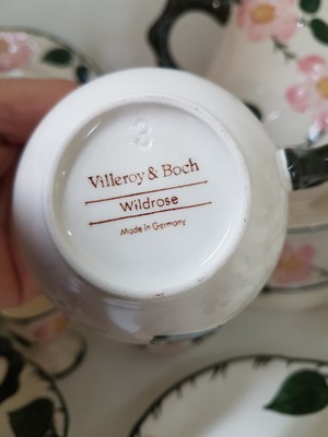 26972951h - Frühstücksservice für 6 Personen, Villeroy & Boch, Modell Wildrose, ...