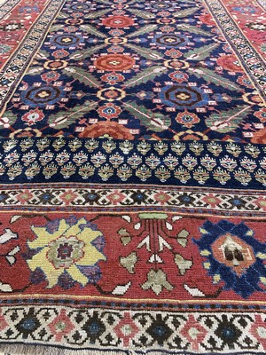 26972956h - Antiker´Saujbulagh´Kelley, Persien, 19.Jhd,Wolle auf Wolle, ca. 426 x 193 cm, EHZ: 2-3, ...