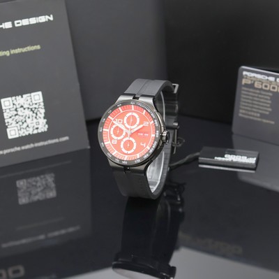 Image PORSCHE DESIGN nahezu neuwertiger Armbandchronograph Flat Six Referenz P.636043741254, ...