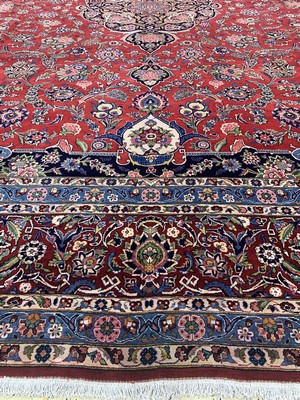 26972968k - Keschan Kork fein, Persien, um 1920-1930, Korkwolle auf Baumwolle, ca. 450 x 320 cm, ...