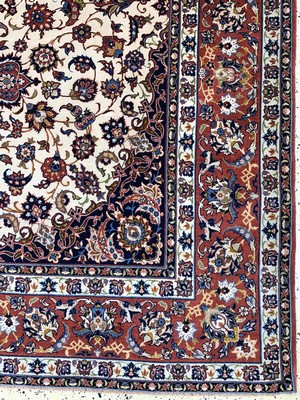 26972969a - Esfahan fein antik, Persien, um 1900, Korkwolle auf Baumwolle, ca. 242 x 154 cm, EHZ: ...