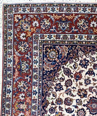 26972969d - Esfahan fein antik, Persien, um 1900, Korkwolle auf Baumwolle, ca. 242 x 154 cm, EHZ: ...