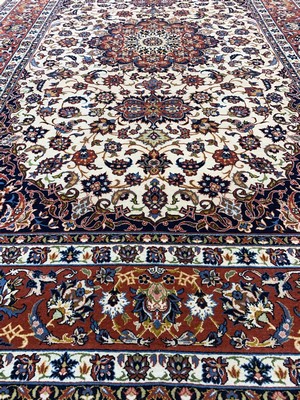 26972969f - Esfahan fein antik, Persien, um 1900, Korkwolle auf Baumwolle, ca. 242 x 154 cm, EHZ: ...