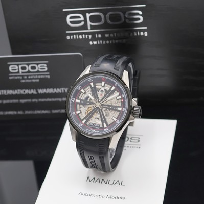 Image EPOS Sportive Herrenarmbanduhr Referenz 3425, Schweiz lt. beil. Pap. verk. 06/2019, ...