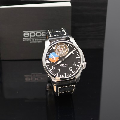 26972996b - EPOS OH Pilot Fliegeruhr Referenz 3434, Schweiz lt. beil. Pap. verk. 01/2017, ...