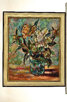 26973434k - Heinz Reiss, 1923 Haßloch-2008, Blumenstillleben mit Pfingstrosen, 1960, signiert ...