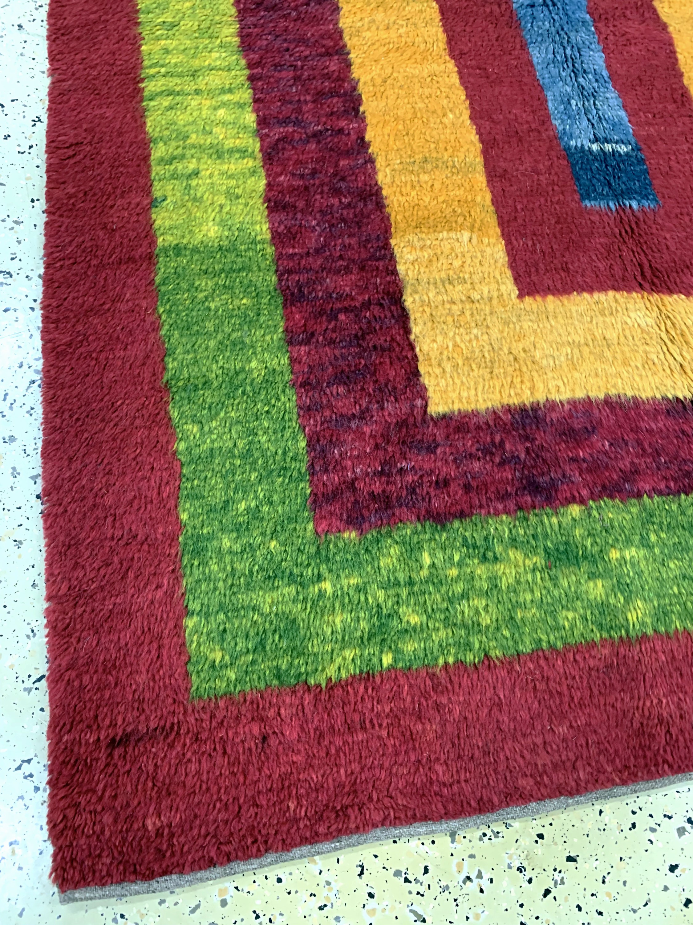 Detail b: Gabbeh alt, Persien, Anfang 20.Jhd, Wolle auf Wolle, ca. 210 x 150 cm, nahezu neuwertig