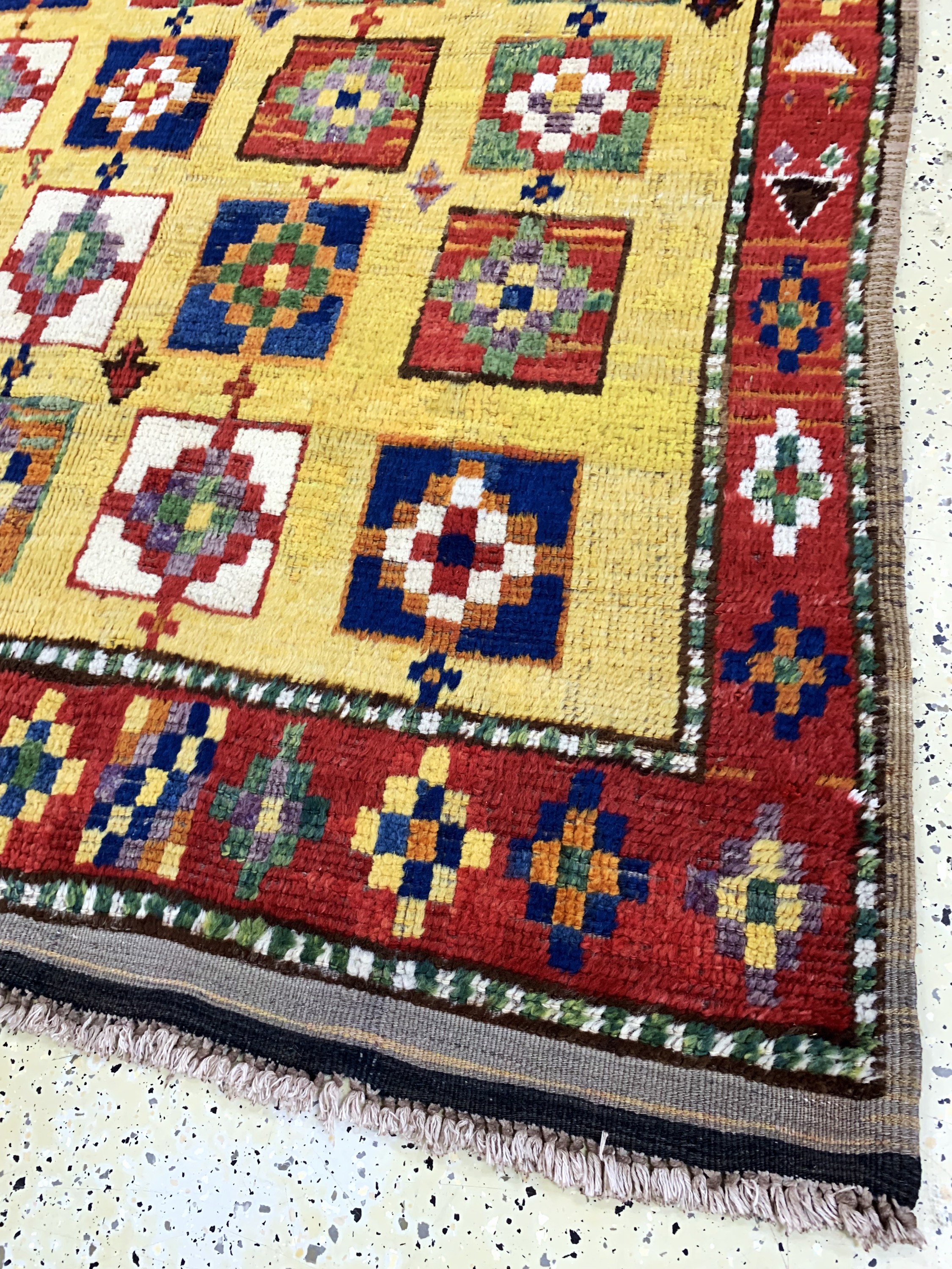 Detail d: Louri Gabbeh antik, Persien, um 1900, Wolleauf Baumwolle, ca. 195 x 150 cm, gereinigt, EHZ: 2