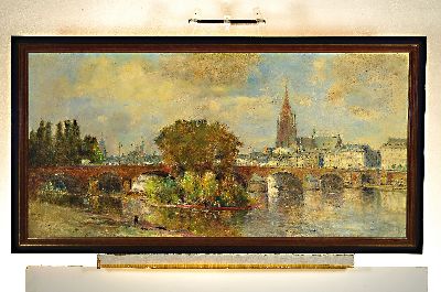 26973551k - Carl Dörrbecker, 1894-1983 Frankfurt a.M., , Frankfurter Panorama, Blick über ...