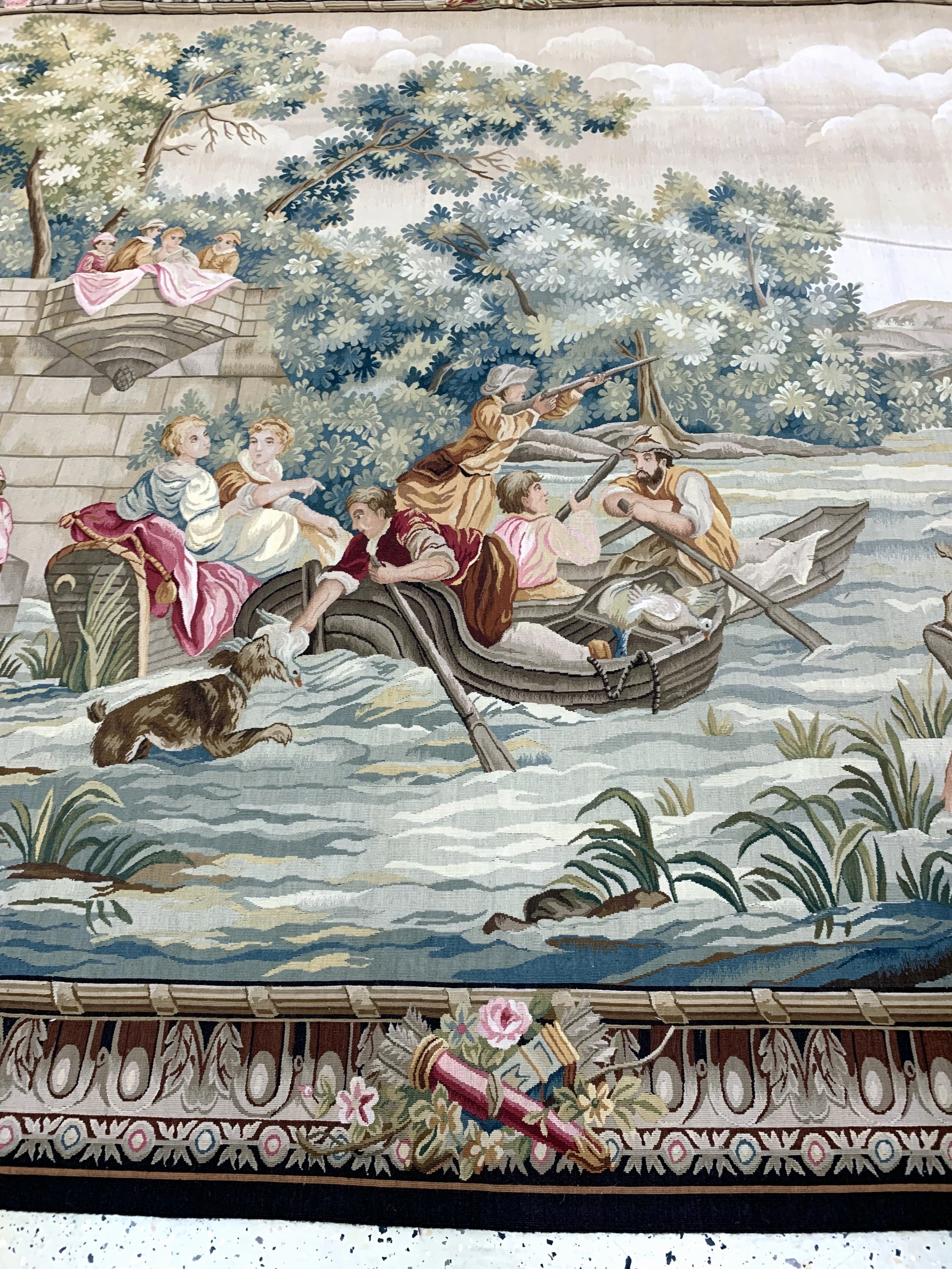 Detail b: Tapisserie fein, China, Ende 20.Jhd, Wolle auf Baumwolle, ca. 271 x 213 cm, nahezu neuwertig