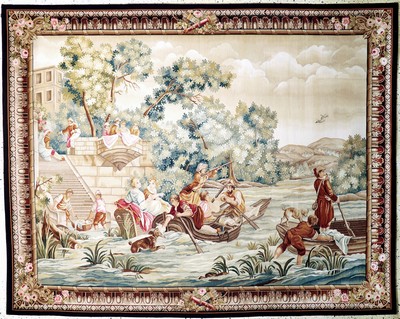 Image 26973637 - Tapisserie fein, China, Ende 20.Jhd, Wolle auf Baumwolle, ca. 271 x 213 cm, nahezu ...