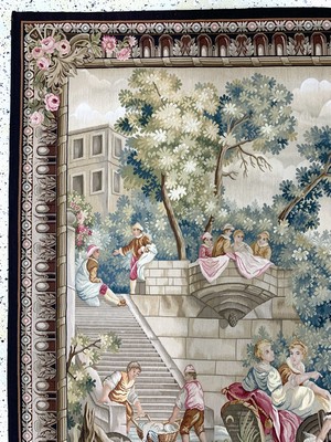 26973637d - Tapisserie fein, China, Ende 20.Jhd, Wolle auf Baumwolle, ca. 271 x 213 cm, nahezu ...