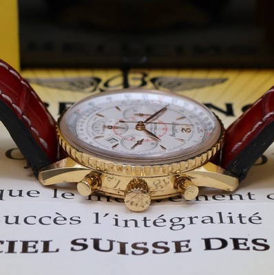 26973716c - BREITLING Navitimer Montbrillant Chronometer Herrenchronograph in GG 750/000 Referenz ...