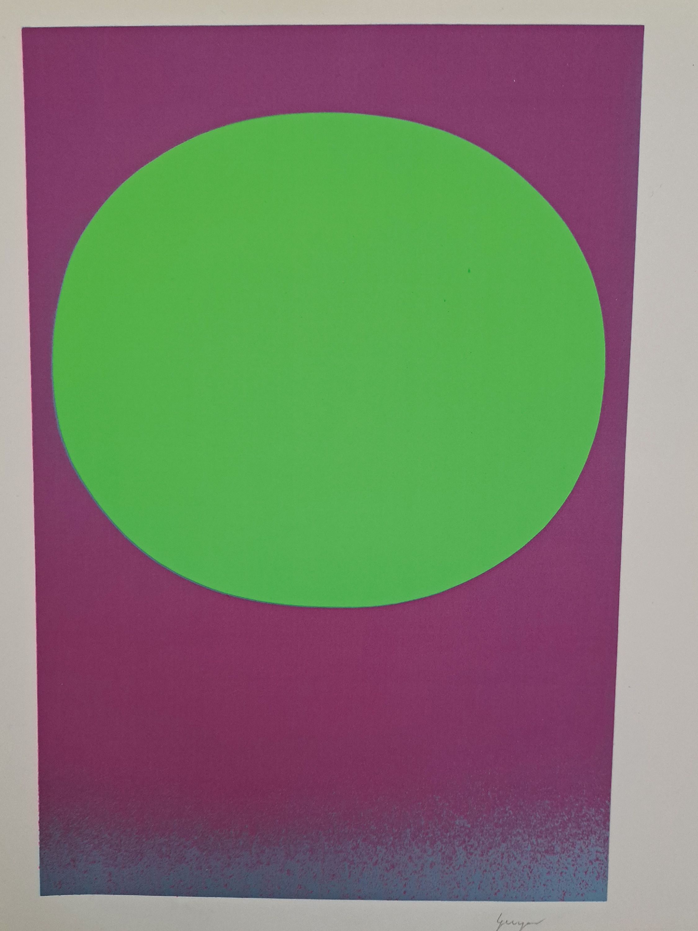 Rupprecht Geiger, 1908-2009 München, Farbserigraphie, o.T., Modulation (Vgl. 125/5) rechts unten handsigniert, gefertigt unter Aufsicht des ...
