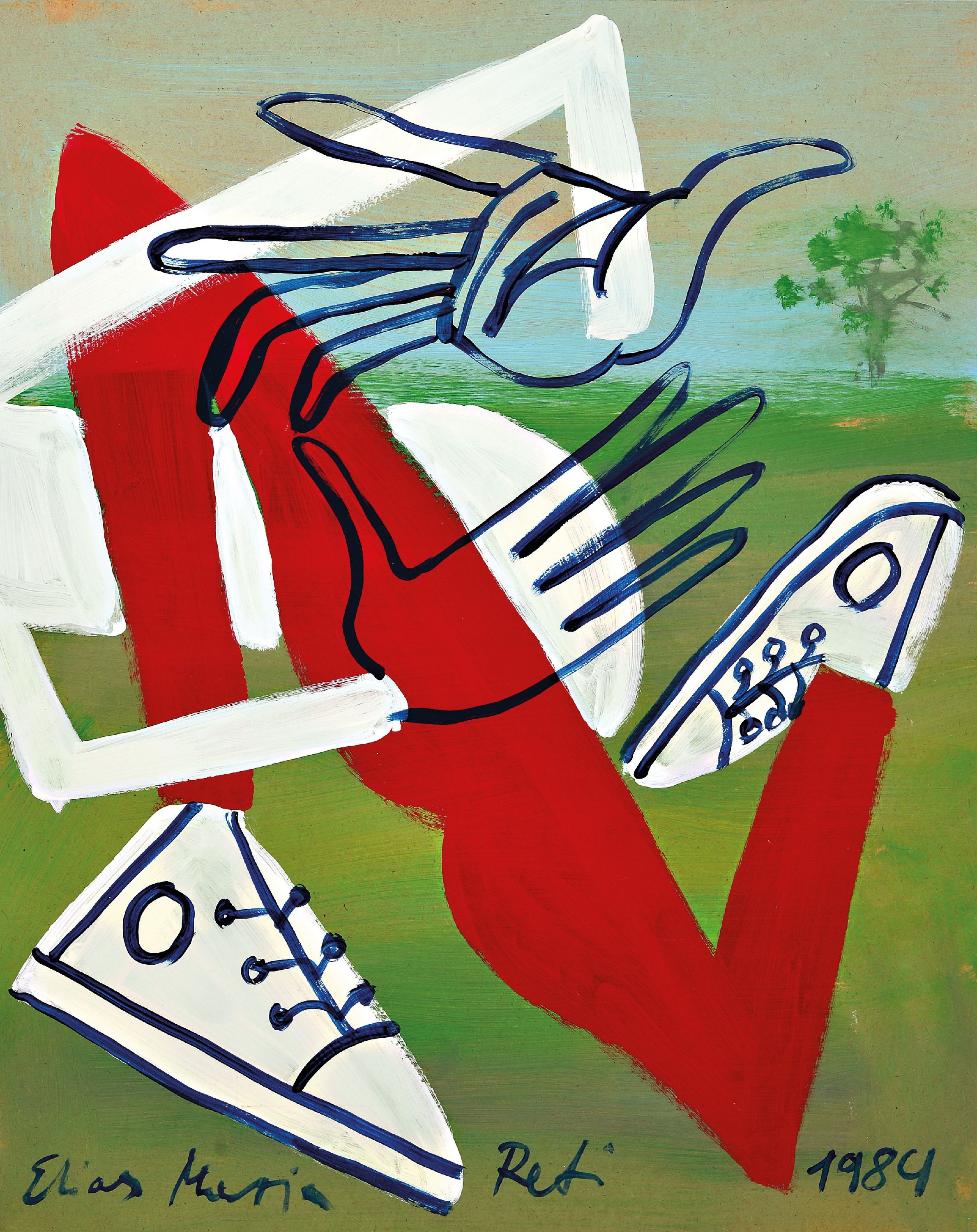 Image 26973813 - Elias Maria Reti, geb. 1956 Budapest, ´Andersrum´ so verso betitelt, 1984, signiert und ...