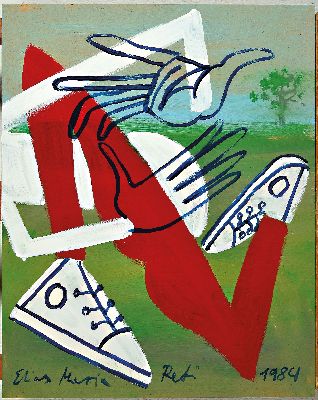 26973813k - Elias Maria Reti, geb. 1956 Budapest, ´Andersrum´ so verso betitelt, 1984, signiert und ...