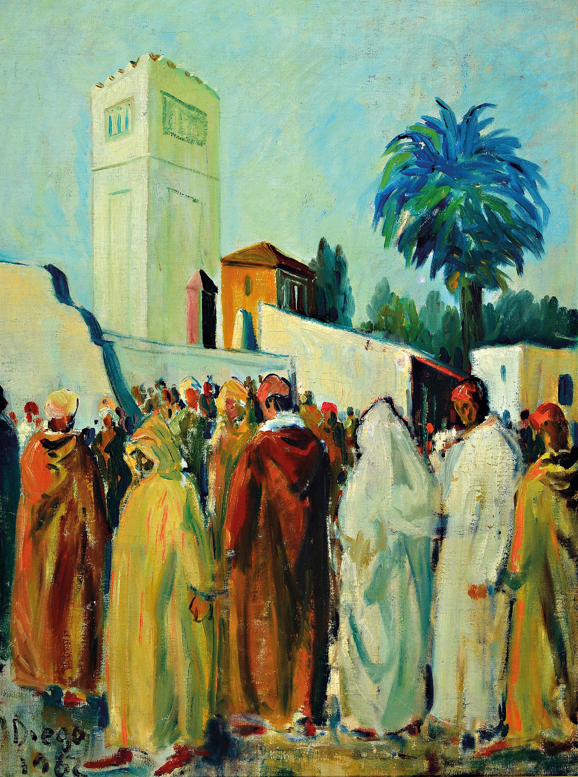 Image 26973979 - Prof. Antonio Diego Voci, 1920 Gasparina-1985 Taunusstein, Arabic figure group probably ...