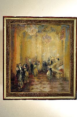 26973956k - Ludwig Gschossmann, 1913 München-1988 Tegernsee, Ballgesellschaft, links unten ...