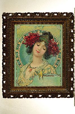 26973973k - Prägedruck nach Alphonse Mucha (1860-1939), 1.Hälfte 20.Jh., Prägeedruck ...